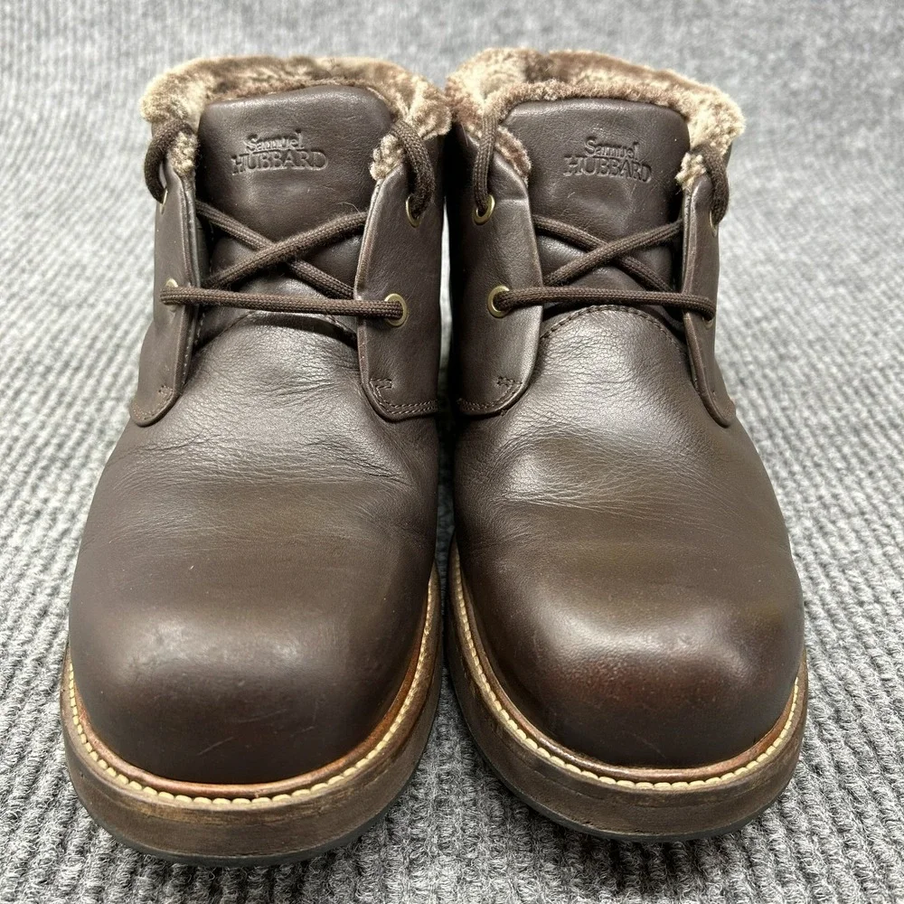 Samuel Hubbard Winter Gore-Tex Boots Men's 10M Brown Leather Shearling Lined